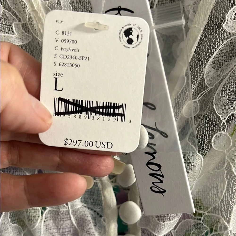 NWT Free People For Love & Lemons Lorette Lace Midi Dress - Picture 6 of 11